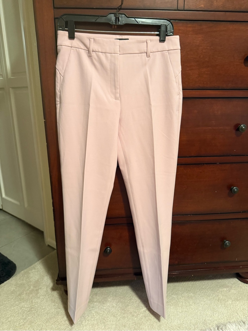 White House Black Market Blush Cropped Dress Pants